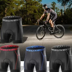 2PCS Men's Cycling Underwear Cycling Padded Shorts Bike Padded Shorts / Chamois Mountain Bike MTB Road Bike Cycling Sports Black Grey Quick Dry Moisture Wicking Clothing Apparel Bike Wear