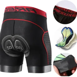 2PCS Men's Cycling Underwear Cycling Padded Shorts Bike Padded Shorts / Chamois Mountain Bike MTB Road Bike Cycling Sports Black Grey Quick Dry Moisture Wicking Clothing Apparel Bike Wear