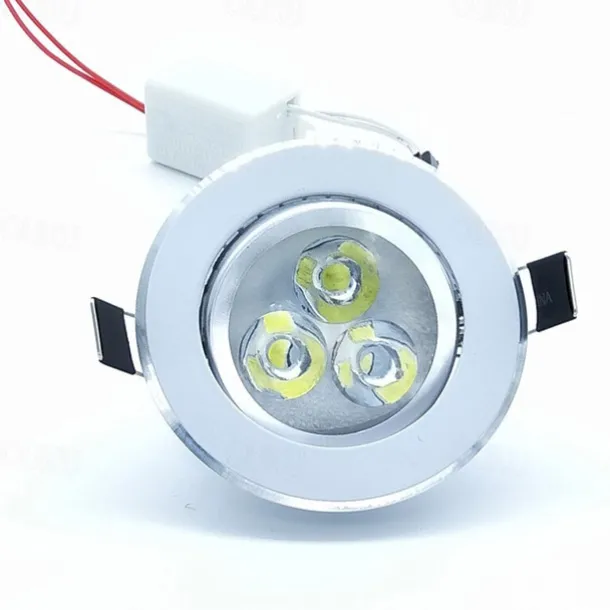 5pcs 3 W 300 lm 3 LED Beads Easy Install Recessed LED Downlights Warm White Cold White 220-240 V Cabinet Ceiling Home / Office / 5 pcs / RoHS / CE Certified