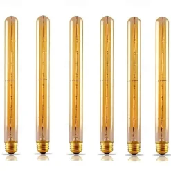 6pcs 40 W E26 / E27 T300 Warm White 2200-2800 k Retro / Dimmable / Decorative Incandescent Vintage Edison Light Bulb 220-240 V
