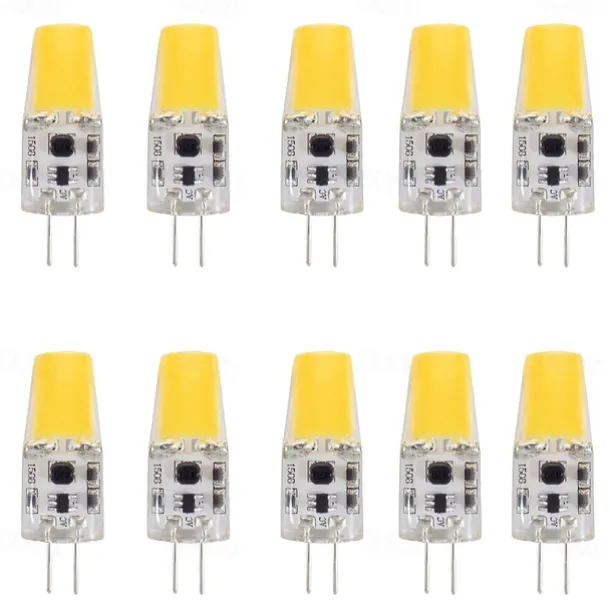 10pcs 4 W LED Bi-pin Lights 400 lm G4 T 1 LED Beads COB Warm White White 12 V / CE Certified
