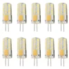 10pcs 3 W LED Bi-pin Lights 300 lm G4 T 48 LED Beads SMD 3014 Dimmable Warm White White 12-24 V