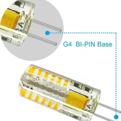 10pcs 3 W LED Bi-pin Lights 300 lm G4 T 48 LED Beads SMD 3014 Dimmable Warm White White 12-24 V