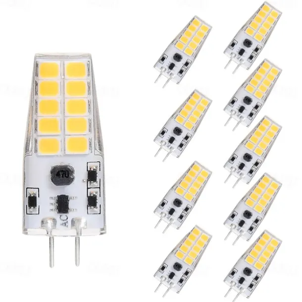 10pcs 5 W LED Corn Lights LED Bi-pin Lights 300 lm G4 T 20 LED Beads SMD 2835 Warm White White 12 V