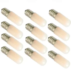 12pcs 1.5 W LED Globe Bulbs 90 lm E14 E12 T10 2 LED Beads Warm White White 180-265 V