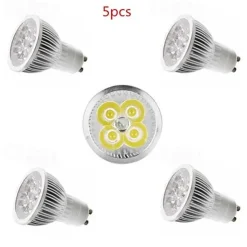 5pcs 4 W LED Spotlight 350 lm E14 GU10 GU5.3 4 LED Beads High Power LED Decorative Warm White Cold White 85-265 V / 5 pcs / CE Certified
