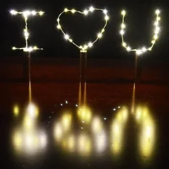 3pcs AA Battery String Lights Silver LED Wine Bottle Lights Battery Powered Cork Shape Glass Bottle Stopper Lamp Christmas Garlands Decor