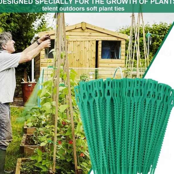 100Pcs Adjustable Plant Ties Garden Plant Twist Ties Planting Supples Garden Tools
