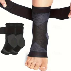 2pcs Ankle Support Braces, Breathable Compression Ankle Sleeves With Adjustable Wrap, Elastic Ankle Brace Stabilizer - Ideal For Sports, Fitness, Running, Climbing