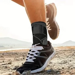 2pcs Ankle Support Braces, Breathable Compression Ankle Sleeves With Adjustable Wrap, Elastic Ankle Brace Stabilizer - Ideal For Sports, Fitness, Running, Climbing