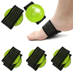 2pcs Arch Support((Mens 5-10/ Womens 7-12) Thick & Soft Compression Cushioned Support Sleeves Foot Pain Relief Cushions Universal Size For Men And Women