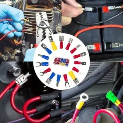 280pcs Box Assorted Spade Terminals Insulated Cable Connector Electrical Wire Crimp Butt Ring Fork Set Lugs Rolled Kit