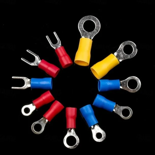 280pcs Box Assorted Spade Terminals Insulated Cable Connector Electrical Wire Crimp Butt Ring Fork Set Lugs Rolled Kit