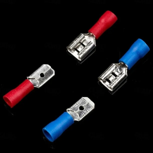 280pcs Box Assorted Spade Terminals Insulated Cable Connector Electrical Wire Crimp Butt Ring Fork Set Lugs Rolled Kit