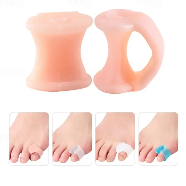 2PCS Bunionette Corrector Pads Small Pinky Toe Tailors Bunion Pain Relief Protectors with Premium Gel Cushions - Best Foot Orthotics and Toe Straightener Sleeve. Unisex