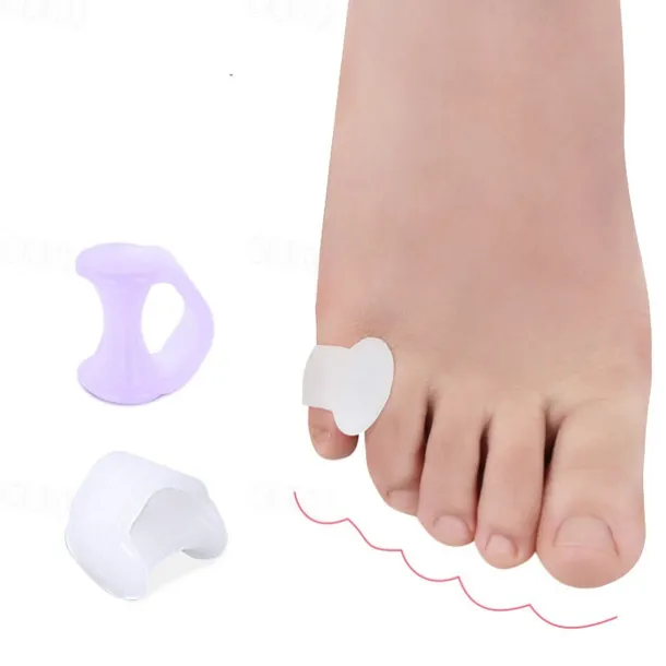 2PCS Bunionette Corrector Pads Small Pinky Toe Tailors Bunion Pain Relief Protectors with Premium Gel Cushions - Best Foot Orthotics and Toe Straightener Sleeve. Unisex