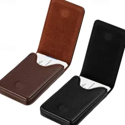1pcs Business Card Holder PU Leather Business Card Case Pocket Wallet with Magnetic Shut