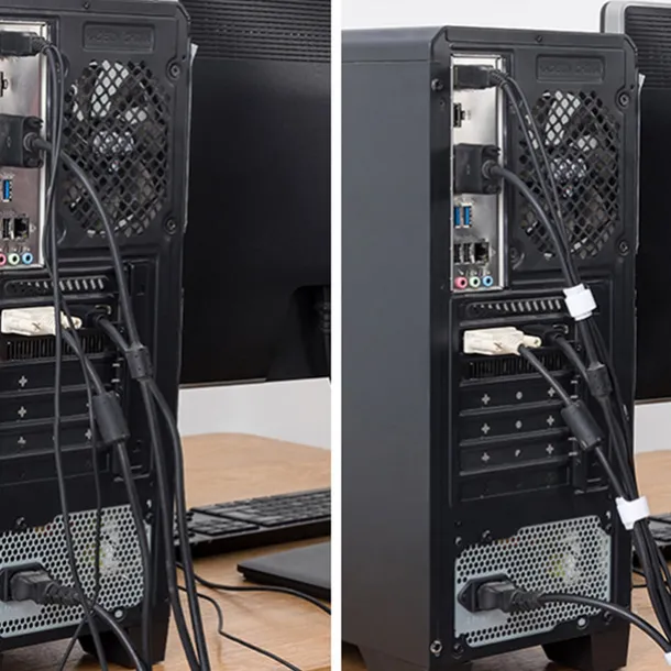 30pcs Cable Organizer - Reusable Self-Gripping Cable Ties for Charger Management, Wire Bundling, Storage, Suitable for Home, Office, Desk Cable Organization