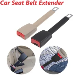 2Pcs Car Auto Seat Belt Extender Extention Buckle Safety Clip 25CM*5CM Universal Safety Seatbelt Auto Interior Modeling Safety Clip For 21mm Locking Tab Car Accessory