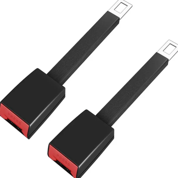 2Pcs Car Auto Seat Belt Extender Extention Buckle Safety Clip 25CM*5CM Universal Safety Seatbelt Auto Interior Modeling Safety Clip For 21mm Locking Tab Car Accessory