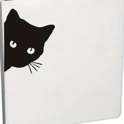 2pcs Car Black Cat Peeking Sticker Funny Vinyl Decal Car Styling Decoration Accessories Auto Exterior Decor For Car