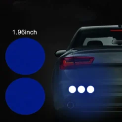 10Pcs Car Reflective Sticker Traffic Safety Night Warning Mark Car Reflective Strip Tape Luminous Car Bumper Reflective Decals