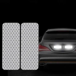 10Pcs Car Reflective Sticker Traffic Safety Night Warning Mark Car Reflective Strip Tape Luminous Car Bumper Reflective Decals