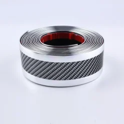 3Pcs Car Threshold Anti-stepping/Scratching Door Decor Bump Sticker Blue 1 Meter