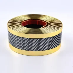 3Pcs Car Threshold Anti-stepping/Scratching Door Decor Bump Sticker Blue 1 Meter