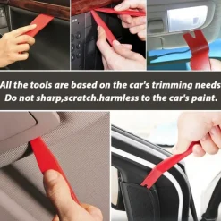 19PCS Car Trim Removal Tools Kit & Storage Pouch Plastic Stereo Audio Radio Remover Door Panel Dashboard Interior Pry Bar Molding Clip Pliers Upholstery Installer