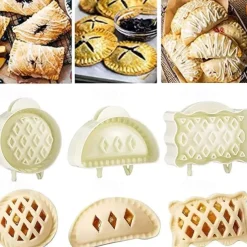 3pcs Classic Mini Hand Pie Molds One Press Autumn Cottage Pie Set Dough Presser Pocket Pie Molds For Halloween Christmas Various Themed Party Fall Hand Pie Molds