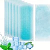 20pcs Cooling Patch, 8 Hours Fever Cooling Gel Pads, Hot Flash Blue Forehead Cold Cooling Sticker Sheets