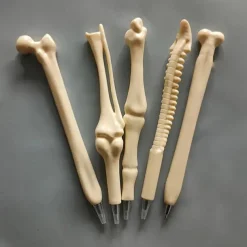 5Pcs Creative Novelty Bone Shape Ballpoint Pens Gift Stationery for School Office Writing Supplies