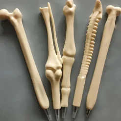 5Pcs Creative Novelty Bone Shape Ballpoint Pens Gift Stationery for School Office Writing Supplies