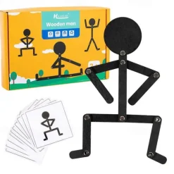 24pcs Creativity Matching Puzzles Game Wooden Toys Educational Toys Training Kids Hand-eye-Brain Coordination Observation Concentration Toys Halloween Christmas and Thanksgiving Day gift