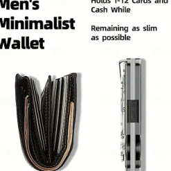 1pcs Credit Card Holder Wallet Plastic Metal Name Card Holder with Magnetic Shut Multi Credit Card Protector for Women Men