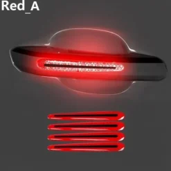 8PCS Decal Tape Open Stickers Car Door Auto Reflective 3D Universal Car Accessories Strips Safety