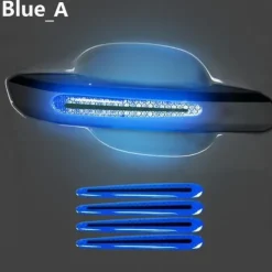 8PCS Decal Tape Open Stickers Car Door Auto Reflective 3D Universal Car Accessories Strips Safety