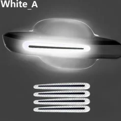 8PCS Decal Tape Open Stickers Car Door Auto Reflective 3D Universal Car Accessories Strips Safety