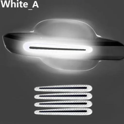 8PCS Decal Tape Open Stickers Car Door Auto Reflective 3D Universal Car Accessories Strips Safety