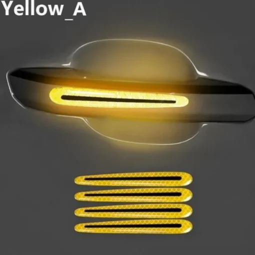 8PCS Decal Tape Open Stickers Car Door Auto Reflective 3D Universal Car Accessories Strips Safety