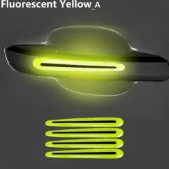 8PCS Decal Tape Open Stickers Car Door Auto Reflective 3D Universal Car Accessories Strips Safety