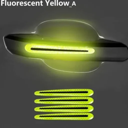 8PCS Decal Tape Open Stickers Car Door Auto Reflective 3D Universal Car Accessories Strips Safety