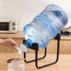 2pcs Detachable Iron Frame Pure Water Bucket Rack, Water Press Water Dispenser Faucet