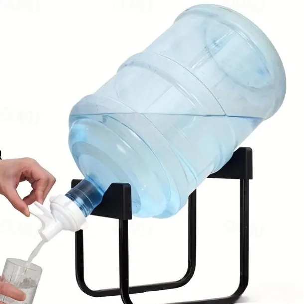 2pcs Detachable Iron Frame Pure Water Bucket Rack, Water Press Water Dispenser Faucet