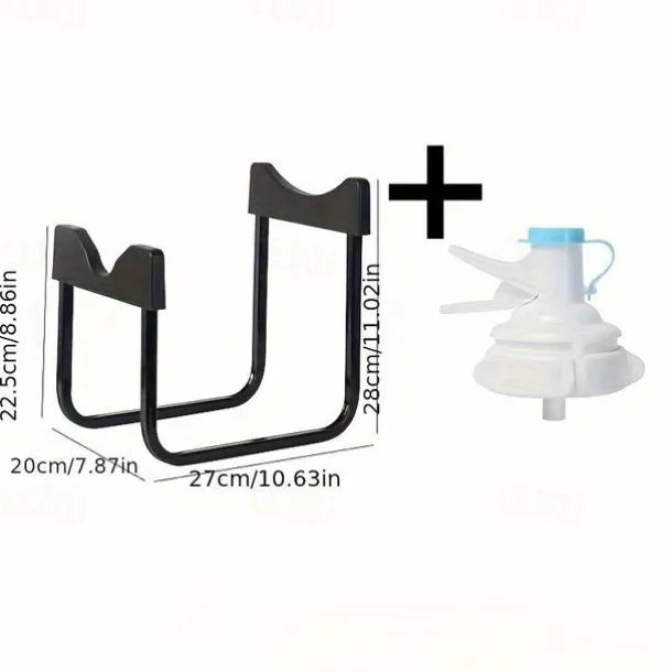 2pcs Detachable Iron Frame Pure Water Bucket Rack, Water Press Water Dispenser Faucet