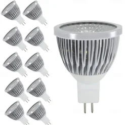 10PCS Dimmable AC/DC12V MR16 LED Bulb - 5W Spot Light Lamp Bulbs,Replacement Bulb Equivalent to 30Watt Halogen,120 Degree Beam Angle