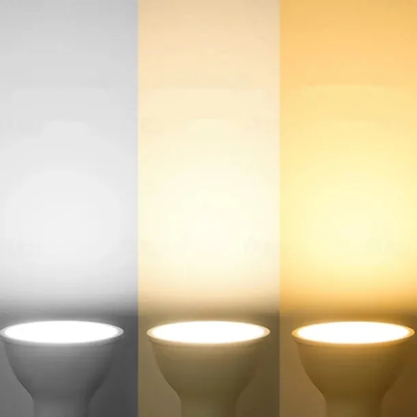 6/10pcs Dimmable Gu10 LED Bulbs, LED Downlight Spotlight 38 Degree Energy Saving Light Bulbs 220~240V Indoor Lighting