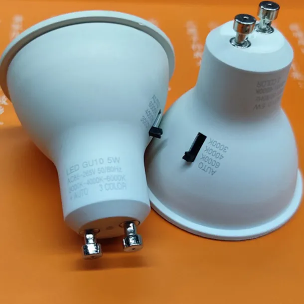 6/10pcs Dimmable Gu10 LED Bulbs, LED Downlight Spotlight 38 Degree Energy Saving Light Bulbs 220~240V Indoor Lighting