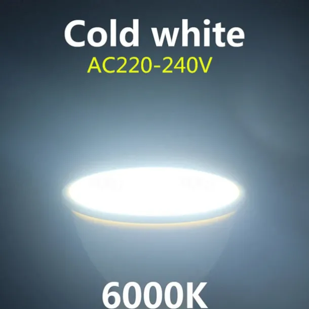 6/10pcs Dimmable Gu10 LED Bulbs, LED Downlight Spotlight 38 Degree Energy Saving Light Bulbs 220~240V Indoor Lighting